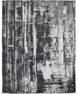 CODA-BLACK-WHITE/9' X 12'